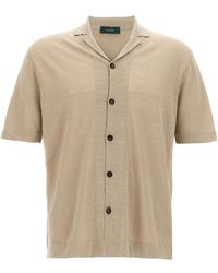 Zanone - Linen Shirt - Lyst