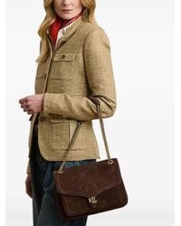 Ralph Lauren - Chain-Strap Suede Shoulder Bag - Lyst