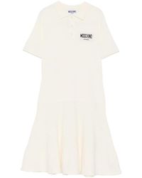 Moschino - Logo-Detail Mini Dress - Lyst