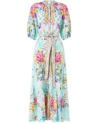 CAMILLA - Bazaar Blooms Midi Shirt Dress - Lyst