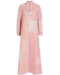 Thierry Colson - Parvati Kaftan Striped Patchwork Long Dress - Lyst