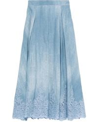 Ermanno Scervino - Embroidered Long Skirt - Lyst