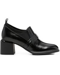 Linda Baumann - Logo-Plaque Block-Heel Pumps - Lyst