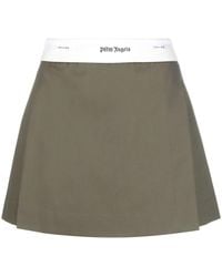 Palm Angels - Pleated A-Line Miniskirt - Lyst