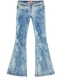 DIESEL - D-Gen-F-Fse Flare Jeans 0Pgam - Lyst