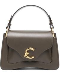Coccinelle - Sac À Main En Cuir À Plaque Logo - Lyst