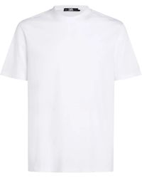 Karl Lagerfeld - Kameo Logo-embroidered T-shirt - Lyst