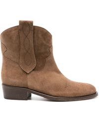 Via Roma 15 - 4035 Ankle-length Suede Boots - Lyst