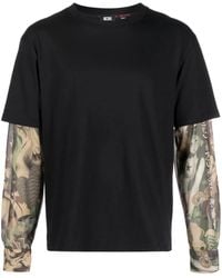 Gcds - Graphic-Print Layered Cotton T-Shirt - Lyst