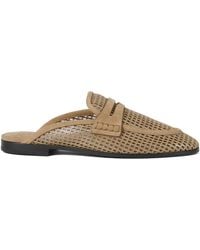 Brunello Cucinelli - Leather Slippers - Lyst