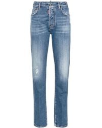DSquared² - 642 Straight-Leg Stonewashed Jeans - Lyst