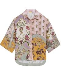 Agua Bendita - Chrissy Floral Patchwork Shirt - Lyst