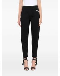 KENZO - Logo-Print Drawstring Trousers - Lyst