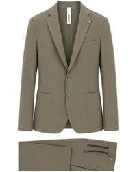 DISTRETTO 12 - Notched-Lapel Single-Breasted Suit - Lyst
