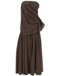 THE GARMENT - Bazaar Drape Strapless Midi Dress - Lyst