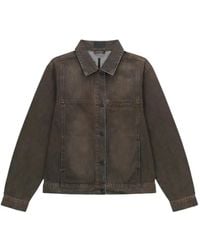 RTA - Valentiano Logo-Embroidered Denim Jacket - Lyst