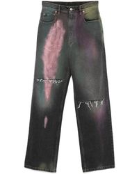 MM6 by Maison Martin Margiela - Spray-Paint Effect Jeans - Lyst