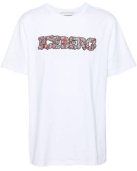 Iceberg - 5D T-Shirt mit Logo-Stickerei - Lyst