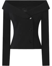 Pinko - Chaqueta con hombros descubiertos y botones - Lyst