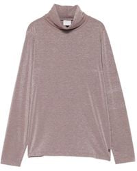Bogner - Silva Metallic Roll-Neck Top - Lyst