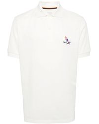 Paul Smith - Embroidered-Design Cotton Polo Shirt - Lyst