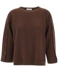 Kangra - Button-Detail Crew-Neck Sweater - Lyst