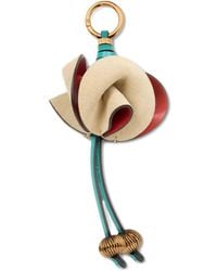 Etro - Leather Flower Keyring - Lyst