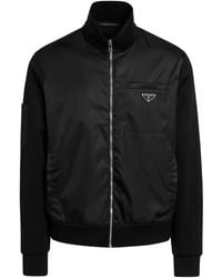 Prada - Sweatshirt Mit Logo-Schild - Lyst