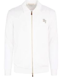 Eleventy - Zip-Up Collared Shirt Jacket - Lyst