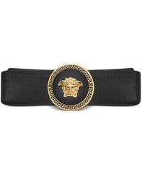 Versace - Haarspange Medusa Biggie Aus Satin - Lyst
