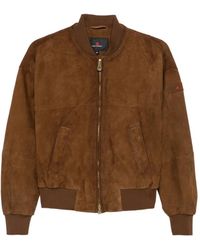 Peuterey - Suede Bomber Jacket - Lyst