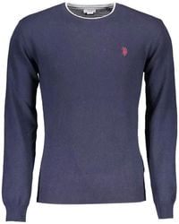 U.S. POLO ASSN. - Logo-Embroidered Crew-Neck Sweater - Lyst