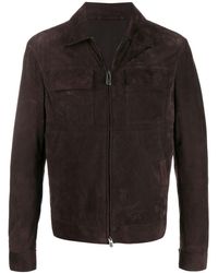 Ermenegildo Zegna Chaqueta con cremallera - Marrón