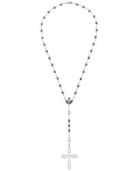 DARKAI - Beaded Embellished-Cross Necklace - Lyst