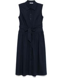 Patrizia Pepe - Robe Mi-Longue À Logo Brodé - Lyst
