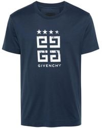 Givenchy - 4G Sterne Baumwoll-T-Shirt - Lyst