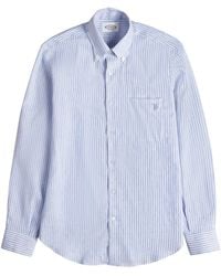 Tod's - Striped Linen Shirt - Lyst