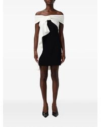 MSGM - Robe Courte Drapée À Épaules Dénudées - Lyst