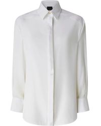 Pinko - Cassata Concealed Placket Cotton Long-Sleeve Shirt - Lyst
