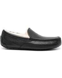 UGG - Ascot Leather Slippers - Lyst