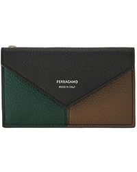 Ferragamo - Colour-Block Flap Cardholder - Lyst
