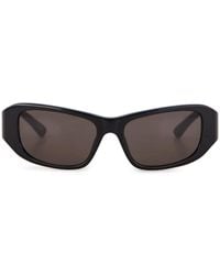 Balenciaga - Rectangle-Frame Logo Sunglasses - Lyst