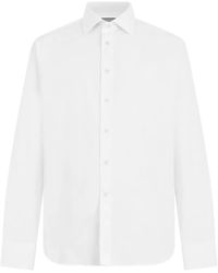Canali - Long-Sleeve Spread-Collar Shirt - Lyst