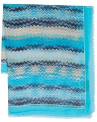 Missoni - Sciarpa Con Stampa Zig-Zag - Lyst