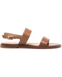 Santoni - Buckle-Fastening Leather Sandals - Lyst