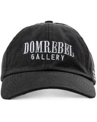 DOMREBEL - Casquette Gallery En Coton Délavé À Broderies - Lyst