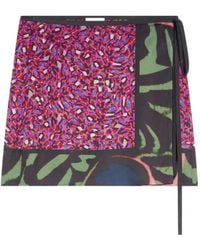 Dries Van Noten - Wikkelrok Met Print - Lyst