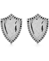 Mateo - Diamond Shield Cufflinks - Lyst