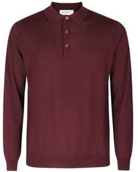 Paolo Pecora - Long-Sleeve Wool Polo Shirt - Lyst