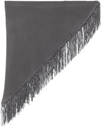 ELY ELY - Bufanda Triangular Con Ribete De Flecos - Lyst